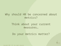 Page 3: HR Metrics Presentation